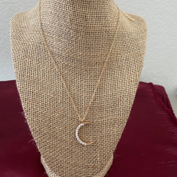 Crescent Moon Pendant Necklace - Picture 6 of 8